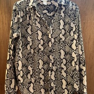 Snake print blouse